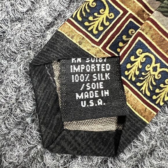 Lot Of 6 Mens Silk Neckties Multicolor Holiday Nautica RBM UNICEF 48”-60 X 3”-4 - Picture 14 of 16